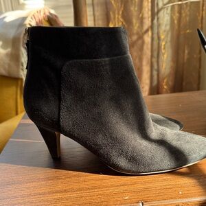 Nine West Black Suede Ankle Booties